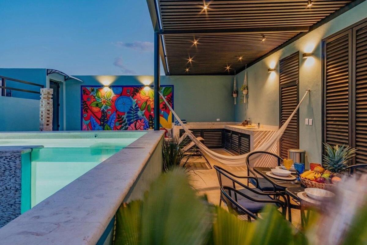 Rincon Del Cielo Rooftop With Glass Walled Pool Mérida Exteriör bild